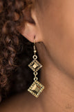 Timelessly Times Square - Brass Earrings