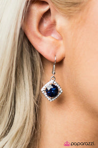A Toast To The Bride and Groom - Blue Earrings