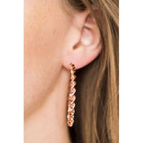 A Whirl And A Twirl - Copper  Hoop Earrings