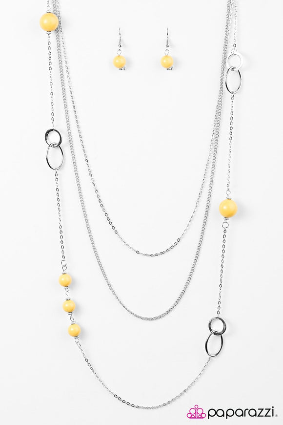 Absolutely It! - Yellow Necklace - Box 3 - Yellow