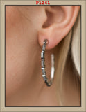 Artic Chill - Silver Hoop Earring