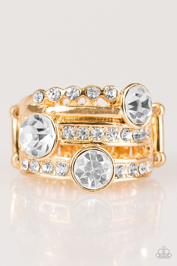 Hollywood Glamour - Gold Ring - Box 8