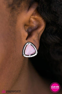 How Dew I Look - Pink Clip-On Earring - Box 1