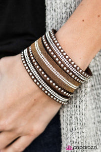 Full Sparkle Ahead - Brown w/Silver Urban Bracelet