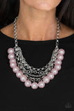 One-Way WALL STREET - Pink Necklace - Box 4 - Pink