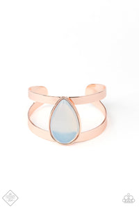 Optimal Opalescence - Rose Gold Cuff Bracelet - Bangle Gold Box