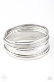 Sahara Shimmer - Silver Bracelet - Bangle Silver Box