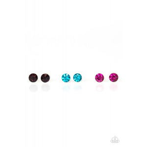 Starlet Shimmer - Rhinestone Earring - Blue