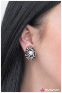 The Good Times - White/Silver Clip-On Earring - Box 1