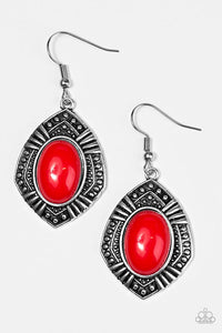 Tribal Trend - Red Earring - Box RedE1