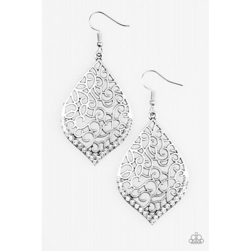 Where I Want To Beam - White Earring