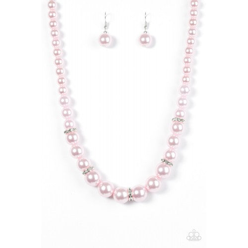 You Had Me At Pearls - Pink Necklace - Box 7 - Pink
