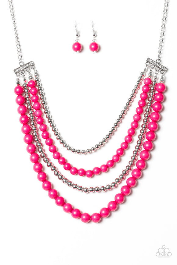 A FOUR-ce To Be Reckoned With - Pink Necklace - Box 4 - Pink