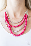 A FOUR-ce To Be Reckoned With - Pink Necklace - Box 4 - Pink