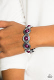 Adventurously Amazon - Purple Stretch Bracelet