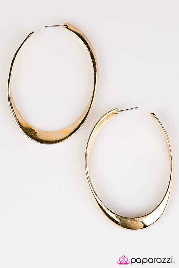 Be There With BELL-BOTTOMS On - Gold Hoop Earring
