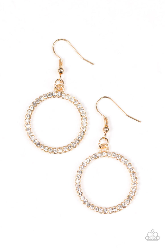 Champagne Chic - Gold Earrings