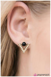 Aztec Empire - Black/Gold Post Earring - Box 2 - Gold