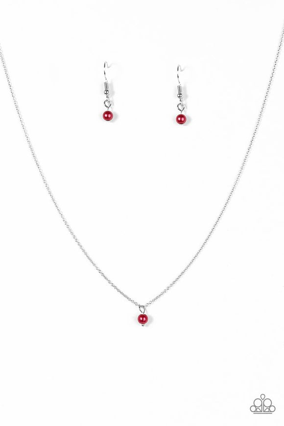Dainty and Demure - Red Necklace - Box 4 - Red