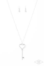Love Is Key - White Necklace - Box 8 - White