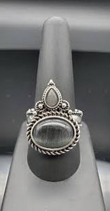 Malibu Mist - Silver Ring - Box 12