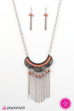 Tribal Fusion - Orange Necklace - Box 4 - Orange