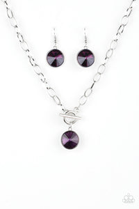 She Sparkles On - Purple Necklace - Box 4 - Purple