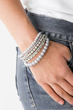 Metro Mix Up - Silver Bracelet - Stretch Silver Box