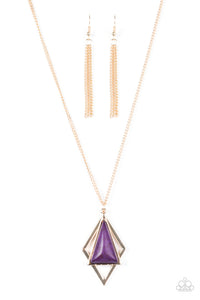 Fiercely Inde-Pendant - Purple Necklace - Box 4 - Purple