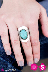 River Stone Radiance - Blue Ring