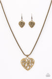 FILIGREE Your Heart With Love - Brass Necklace -Box 4 - Brass