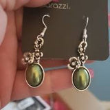 Floral Finery - Green Earring