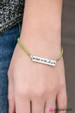 Have Faith - Green Bracelet