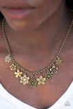 Head Over Roses - Brass Necklace - Box 5 - Brass