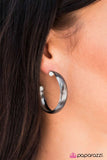 HOOP-ed Up - Black Hoop Earring