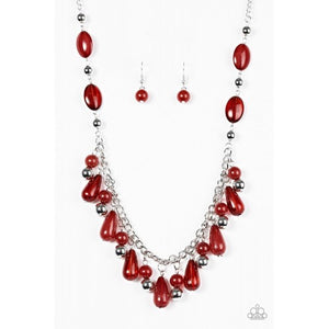 Hue's She ? - Red Necklace - Box 6 - Red