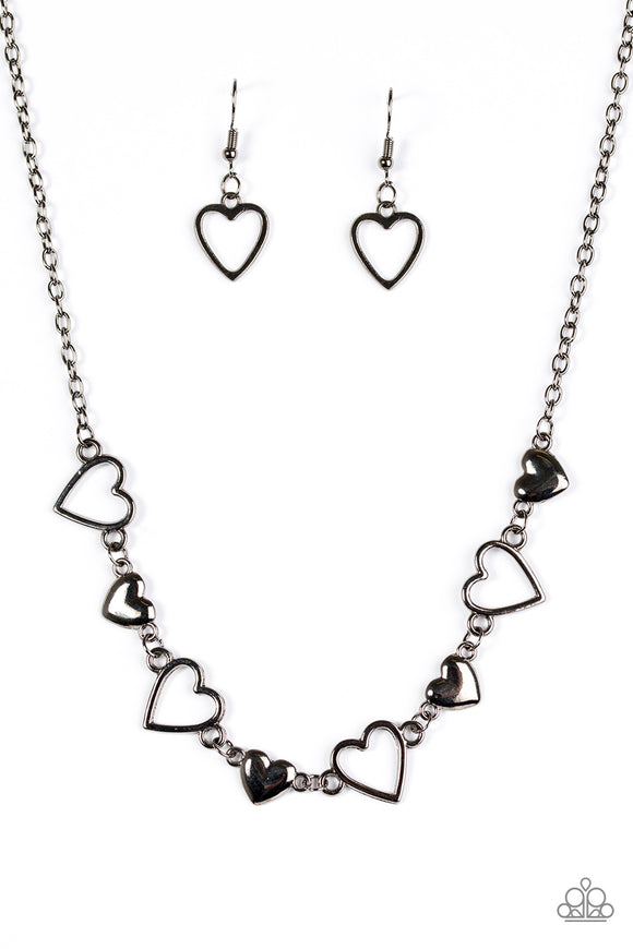 Hustle and Heart - Black Necklace - Box 3 - Black