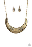 Geographic Goddess - Brass Necklace - Box 5 - Brass