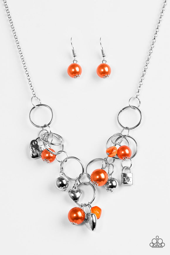 In A Bind - Orange Necklace - Box 1 - Orange