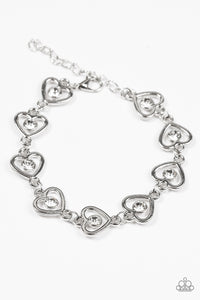 Jealous Heart - White Bracelet