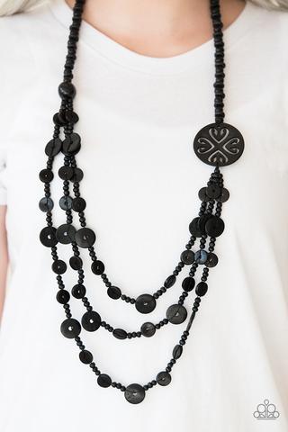 Jungle Jive - Black Necklace - Box 9 - Black