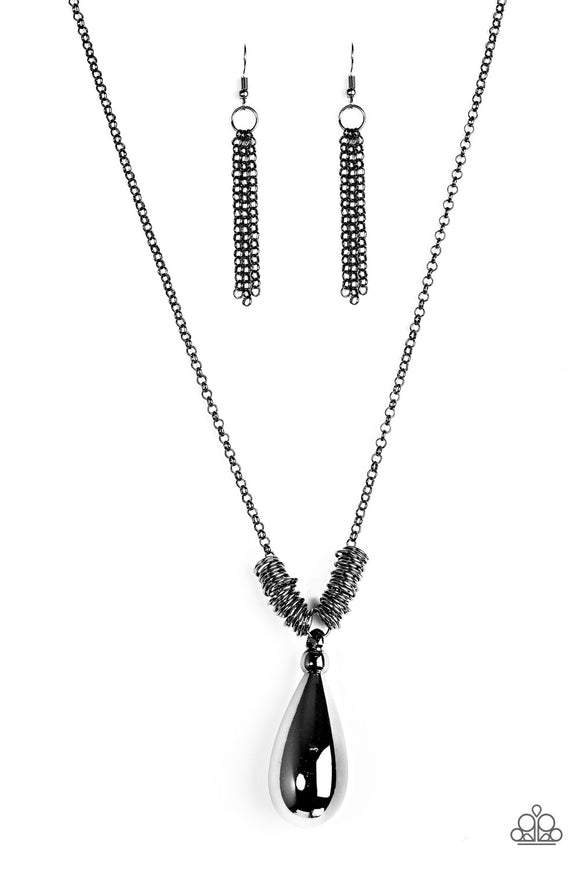 Just A Drop - Black Necklace - Box 2 - Black