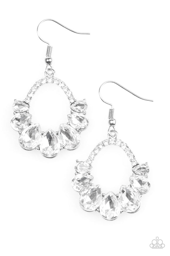 Kissable Shimmer - White Earrings