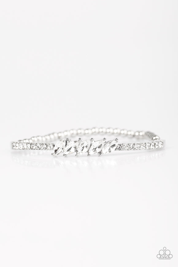 Lap Of Luxury - White Bracelet