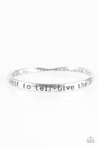 Live The Story - Silver Bracelet - Bangle Silver Box