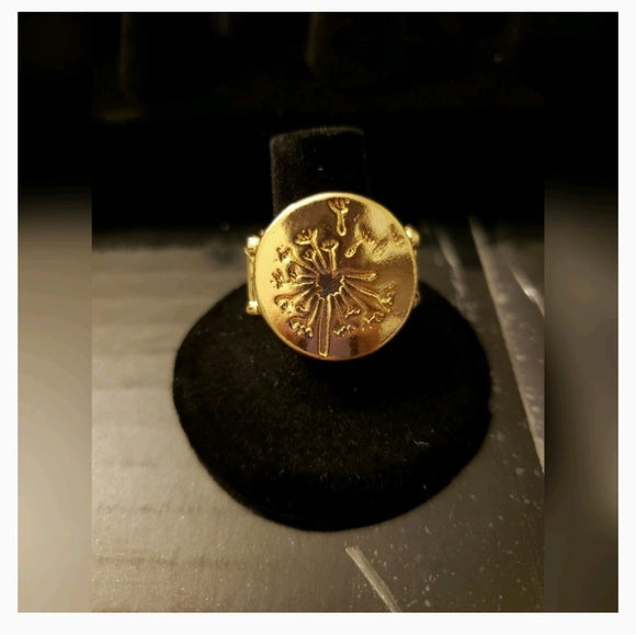 Fine And DANDELION - Gold Ring - Box 8