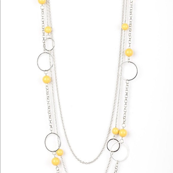 Beachside Babe - Yellow Necklace - Box 3 - Yellow