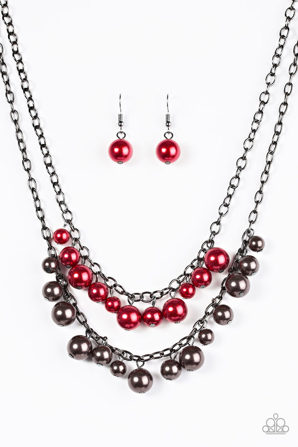 Marvelous Masquerade - Red Necklace - Box 7 - Red