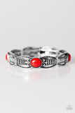 Mayan Majesty - Red Stretch Bracelet