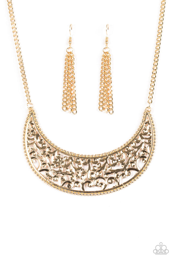 Moroccan Moon - Gold Necklace